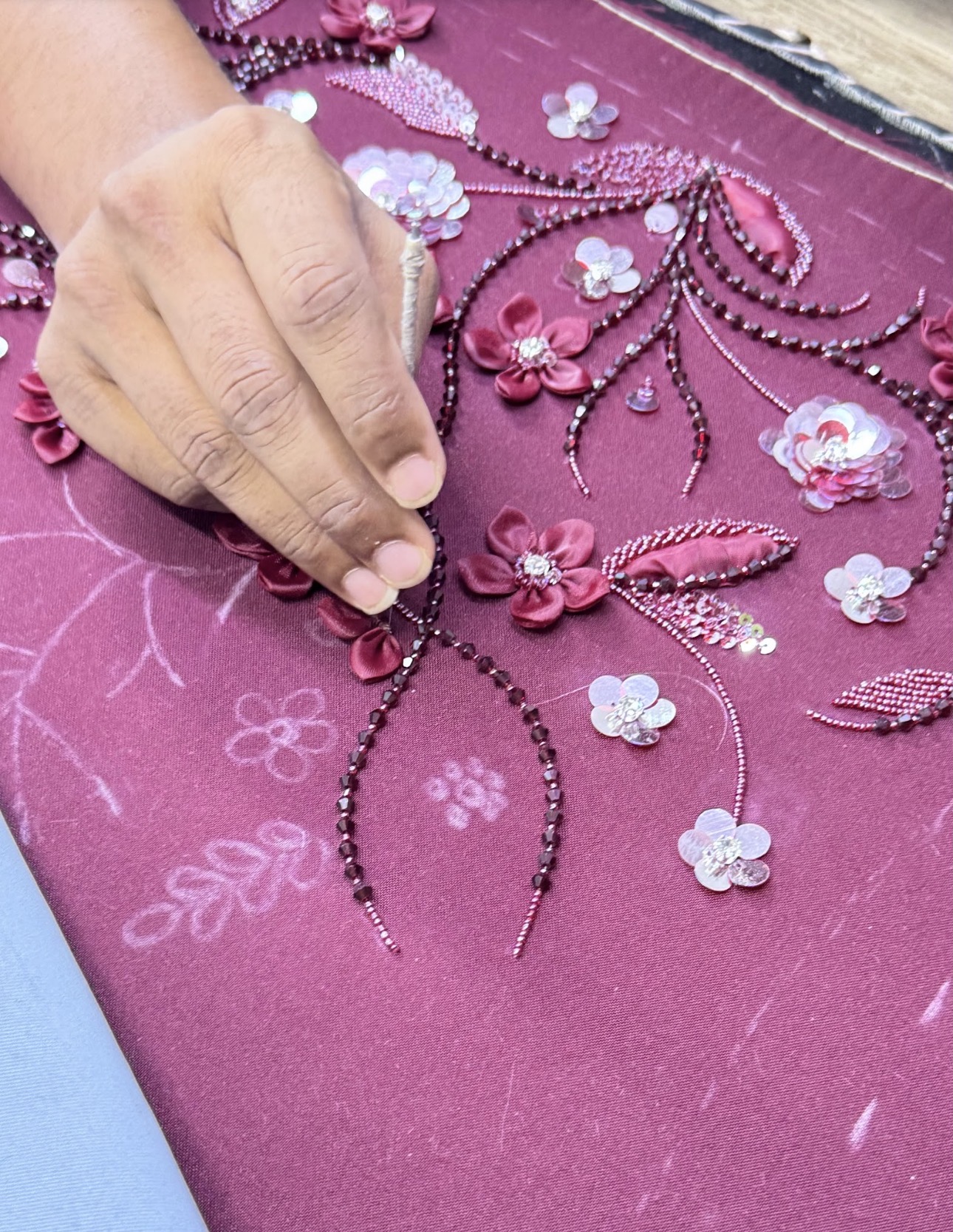 Noura Couture atelier details